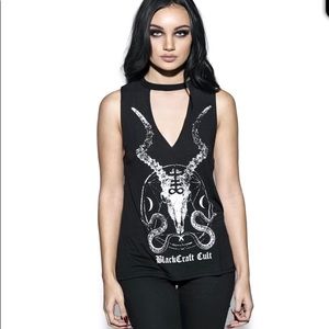 Blackcraft Cult Serpent Ritual Choker Tank